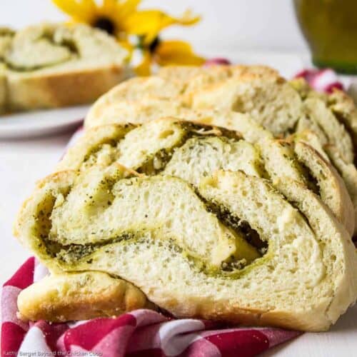Cheesy Pesto Bread Beyond The Chicken Coop