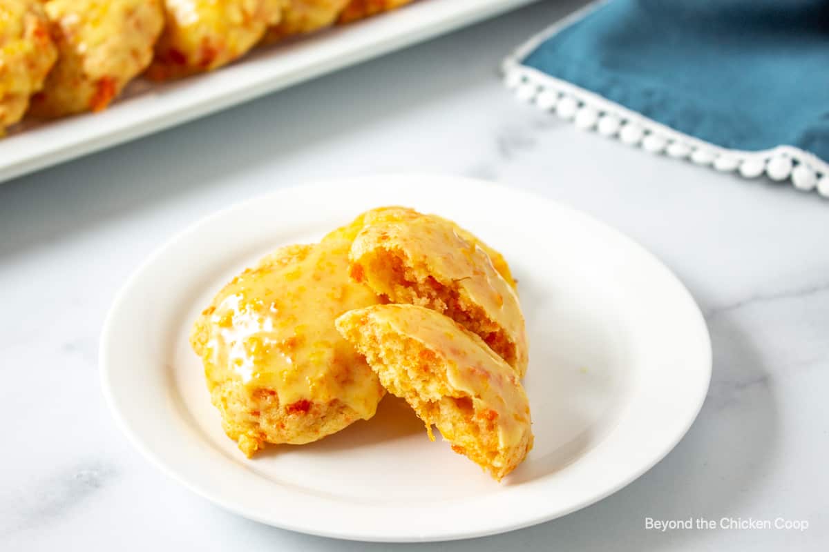 Carrot Cookies with Orange Glaze Beyond The Chicken Coop