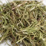 Dried rosemary in a pile.