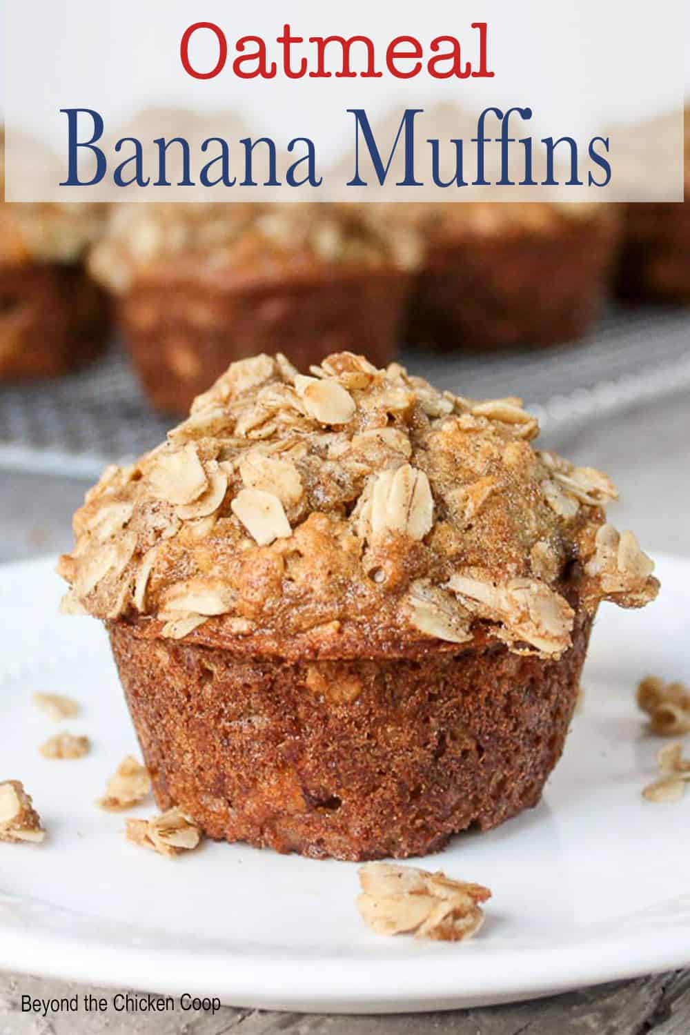 Oatmeal Banana Muffins Beyond The Chicken Coop