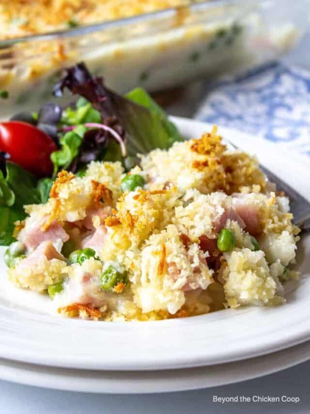 Creamy Ham and Rice Casserole