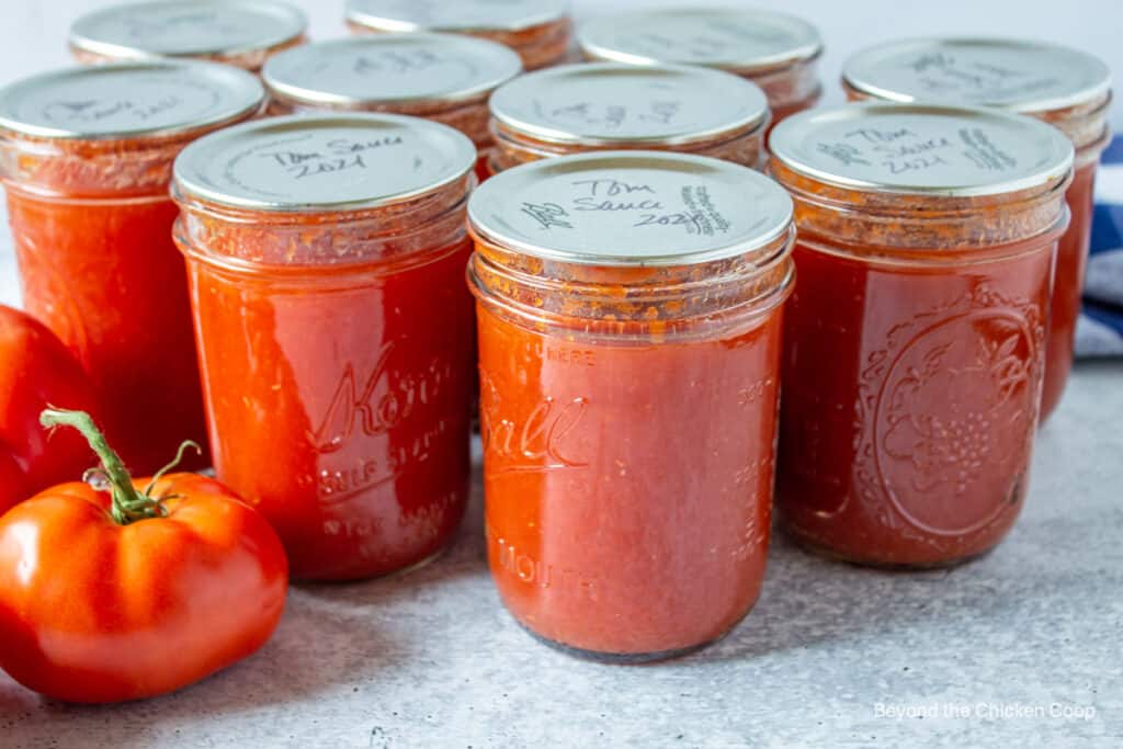 Homemade Tomato Sauce Beyond The Chicken Coop