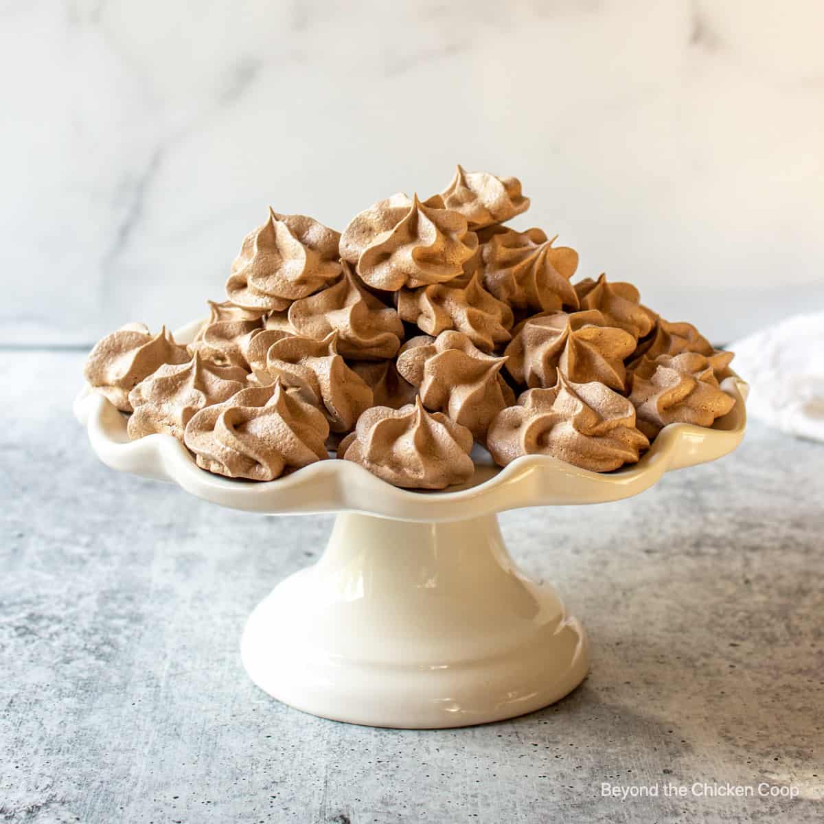 Chocolate Meringue Cookies - Beyond The Chicken Coop