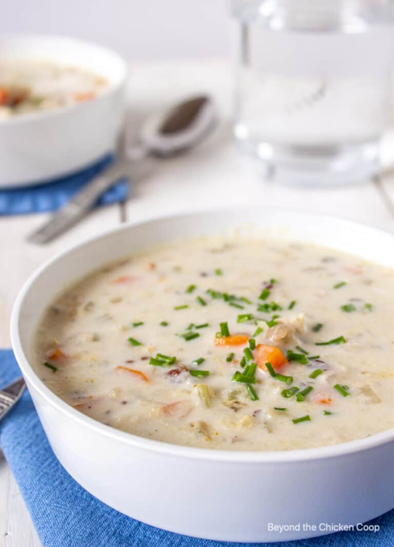 Creamy Chicken and Wild Rice Soup Beyond The Chicken Coop