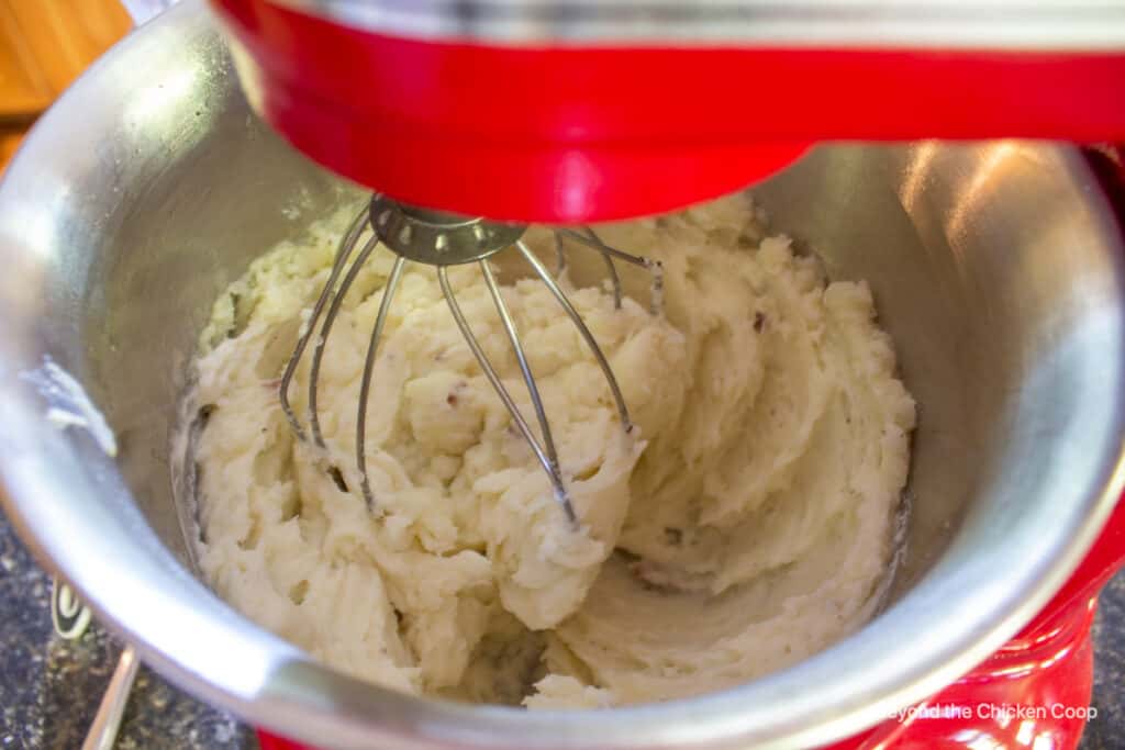 Fluffy mashed potatoes.