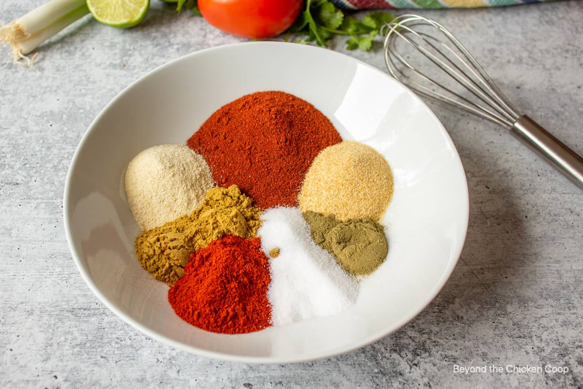 Spices in a bowl.