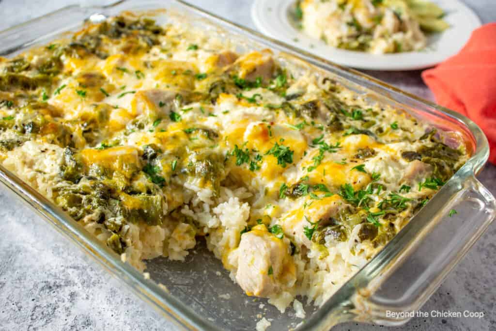 Green Chile Chicken and Rice - Beyond The Chicken Coop