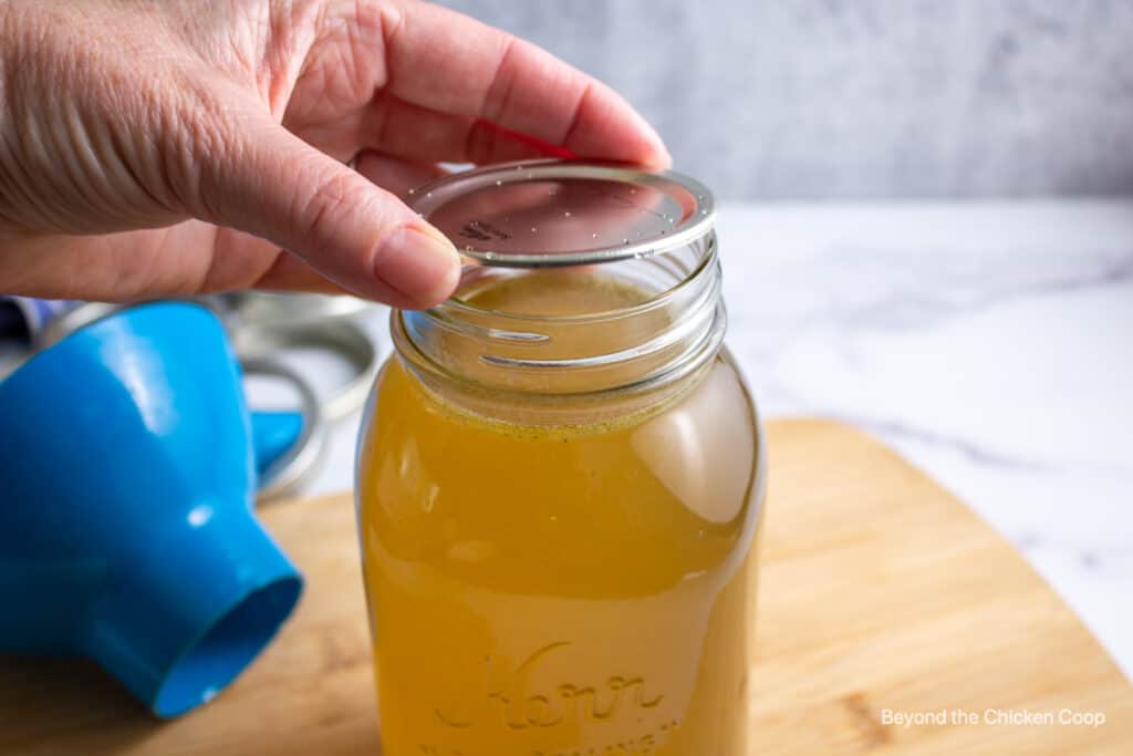 Canning Chicken Stock Beyond The Chicken Coop