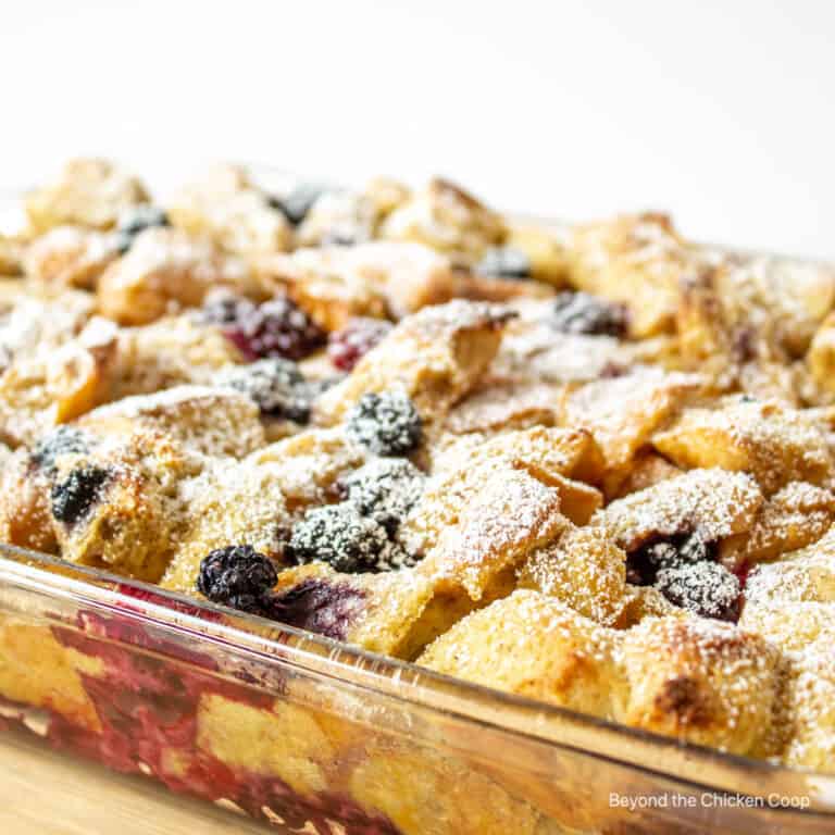 Blackberry French Toast Casserole Beyond The Chicken Coop