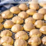 Cookies on a baking tray.