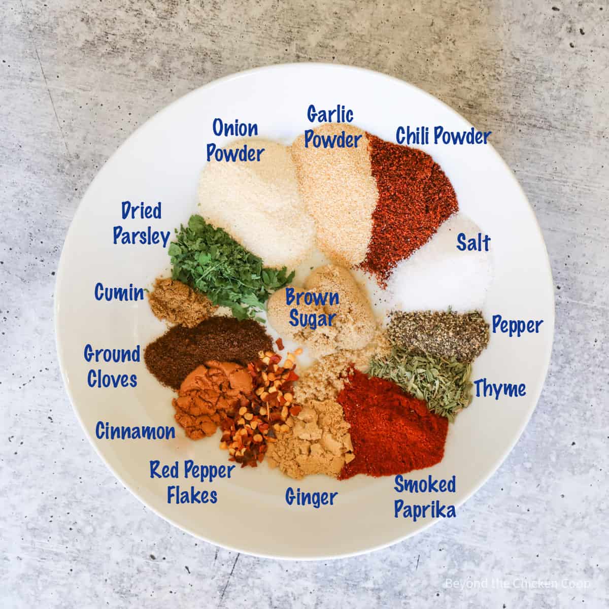 A bowlful of different herbs and spices.