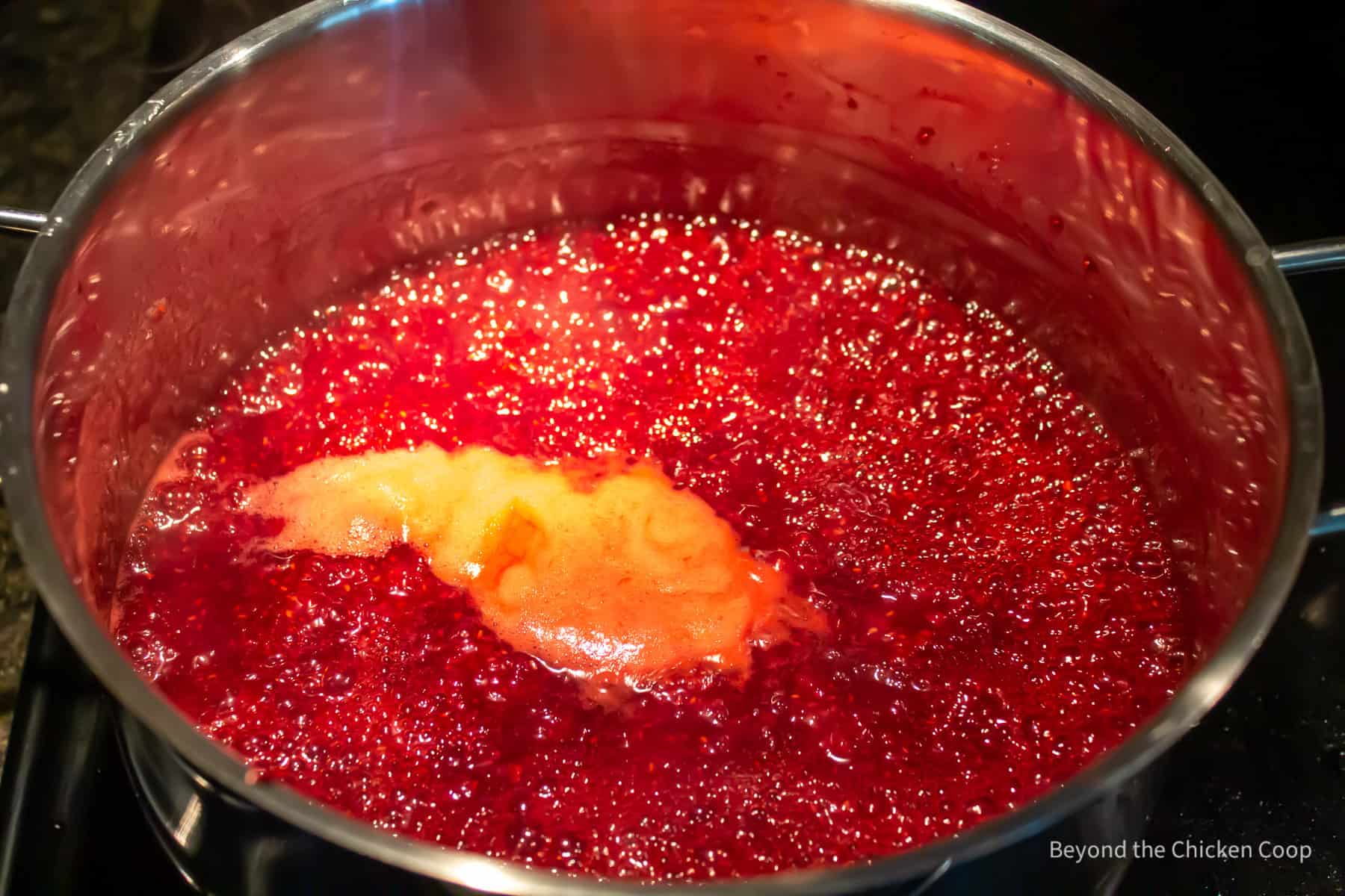 Jam at a rolling boil.