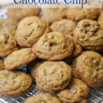 Cookies on a baking rack.