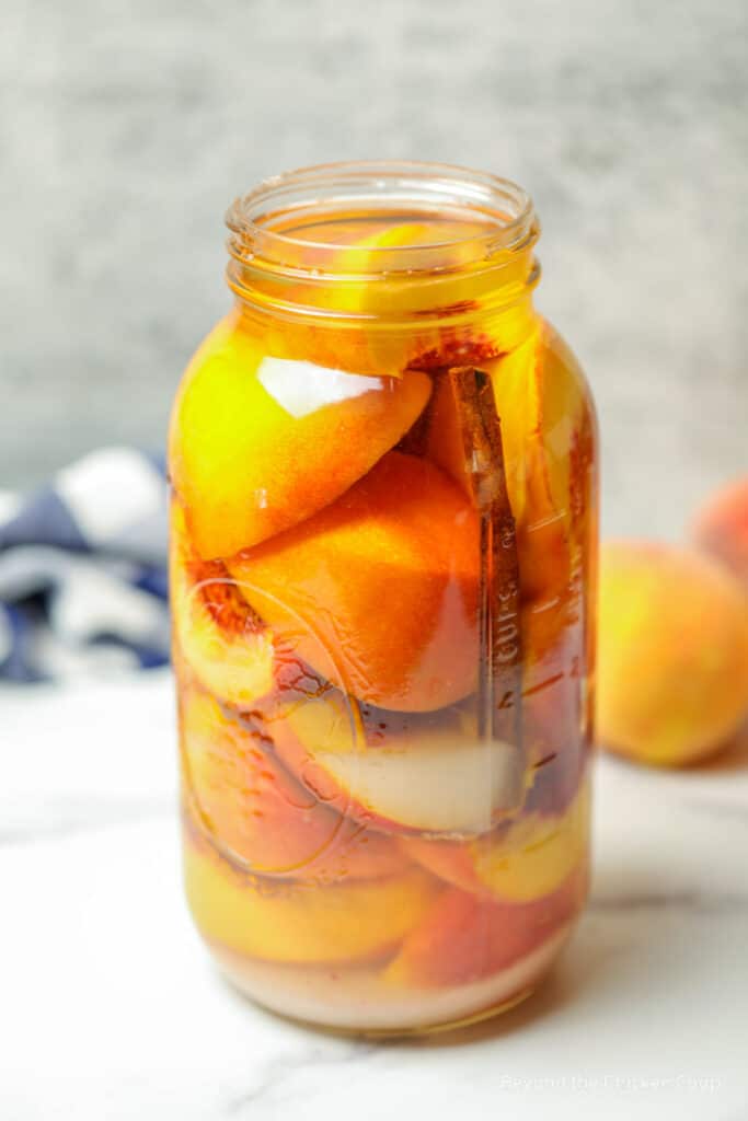 Peach Liqueur Beyond The Chicken Coop