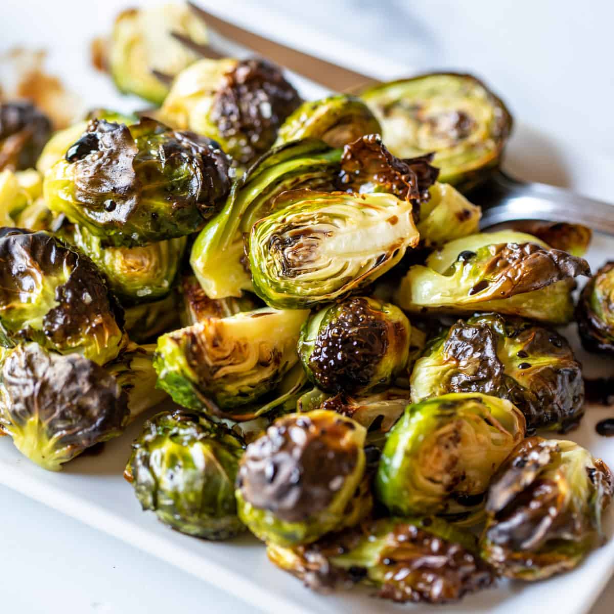 Roasted Brussels sprouts with balsamic