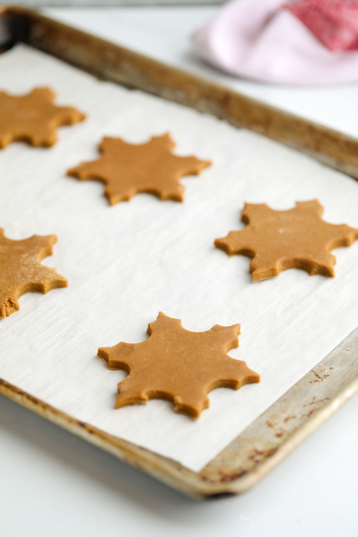 Snowflake shaped cookies on a baking rack.