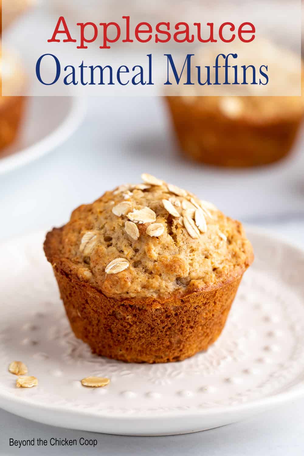 Applesauce Oatmeal Muffins Beyond The Chicken Coop