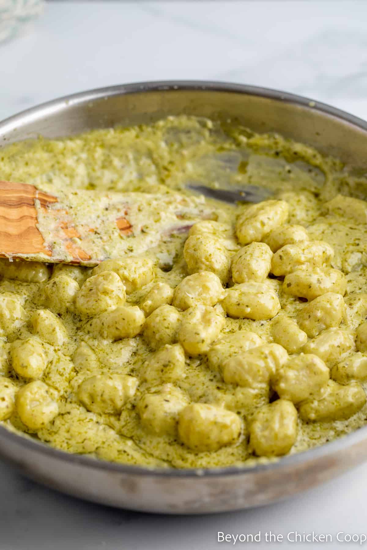 Creamy Pesto Gnocchi • Salt & Lavender