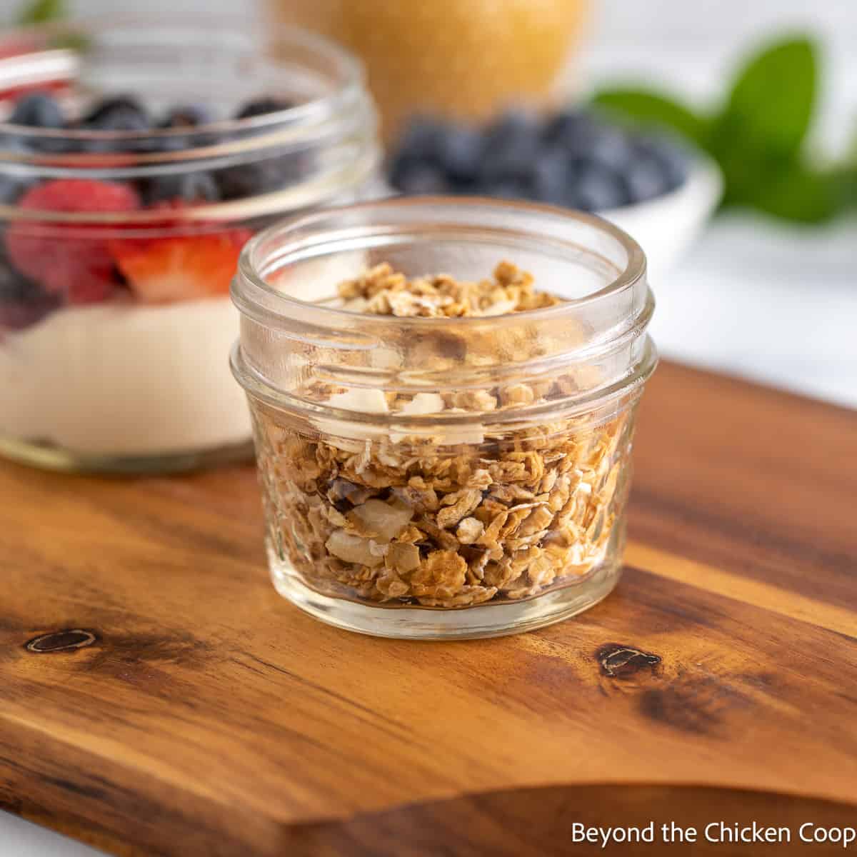 Granola in a jar. 