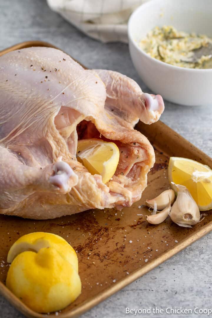 Lemon Roasted Chicken - Beyond The Chicken Coop