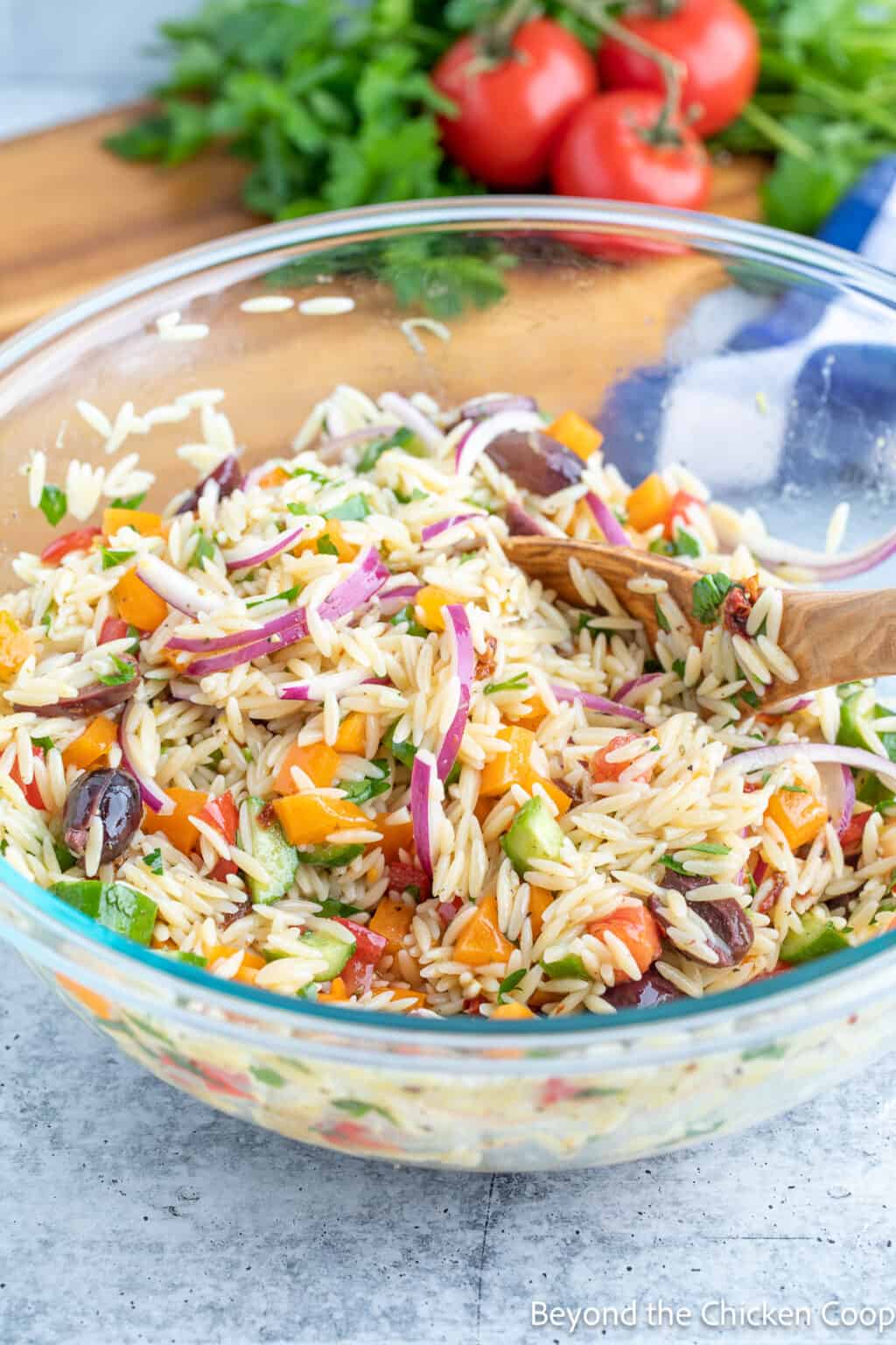 Mediterranean Orzo Salad Beyond The Chicken Coop