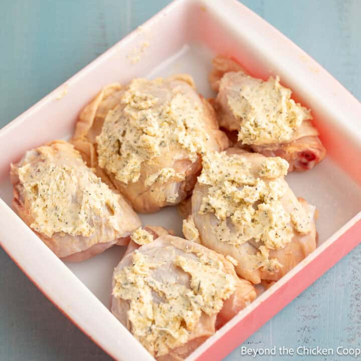 Garlic Butter Chicken Thighs - Beyond The Chicken Coop