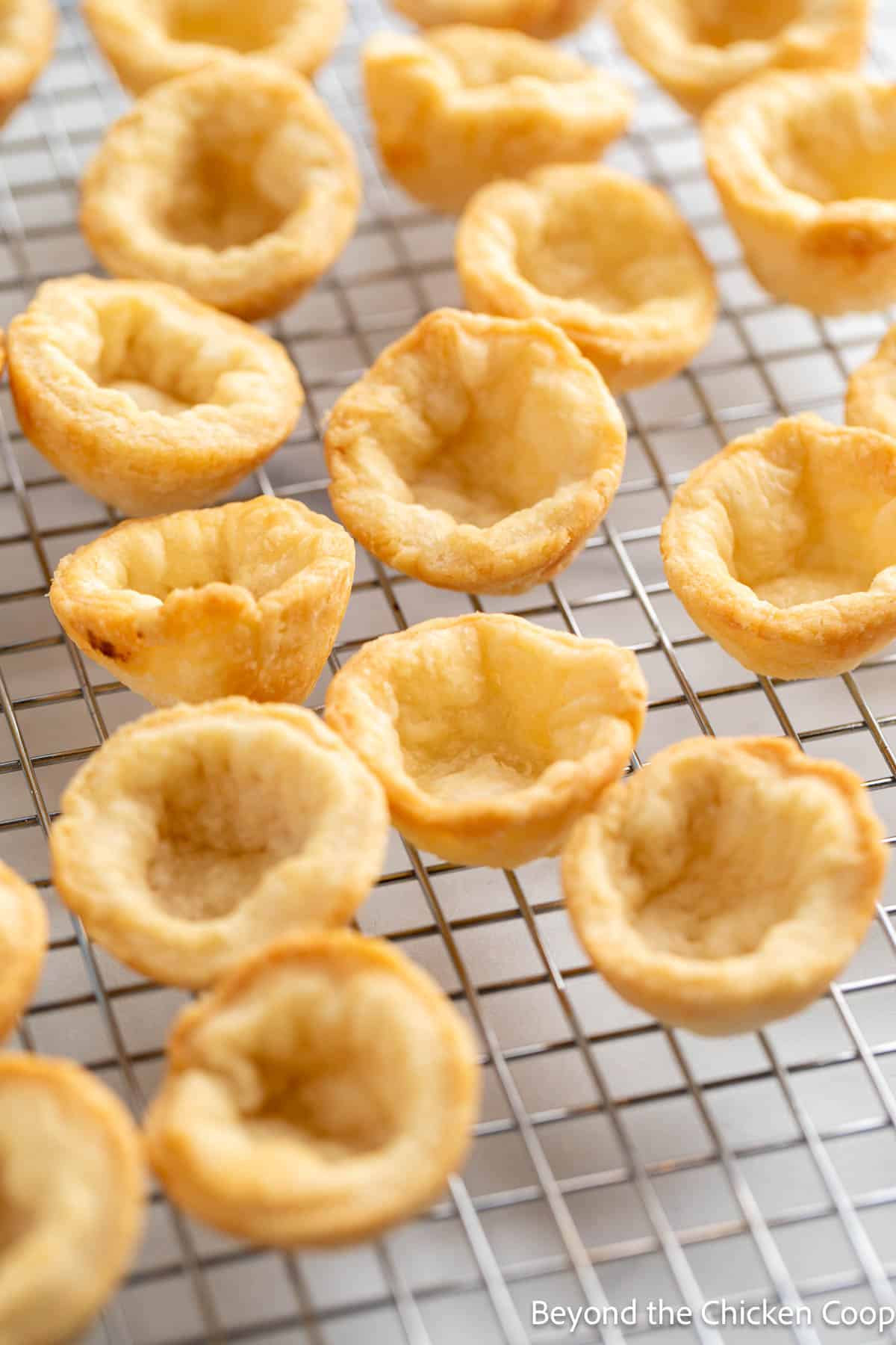 Baked mini pie shells 
