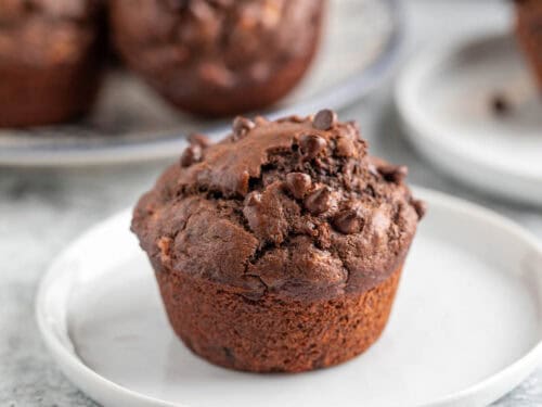 Chocolate Banana Muffins - Beyond The Chicken Coop