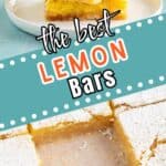 Stacks of lemon bars on a plate.
