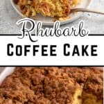 Coffee cake topped with a crumb topping.