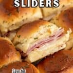 Small buns filled with ham and Swiss cheese.