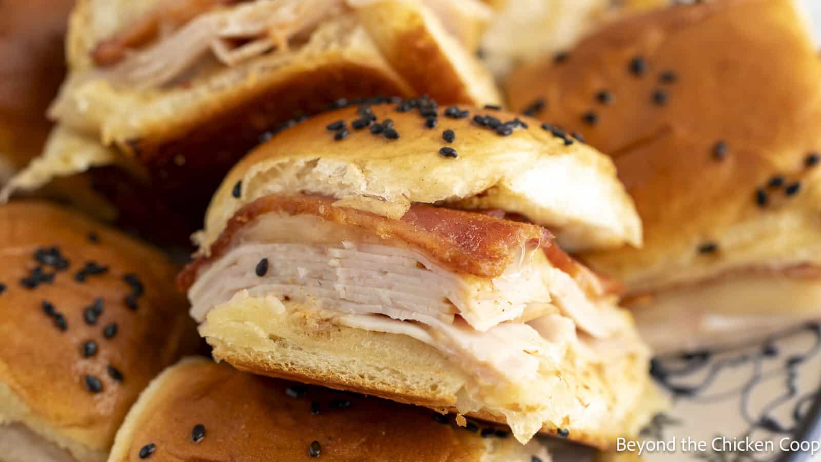 Turkey Bacon Sliders - Beyond The Chicken Coop