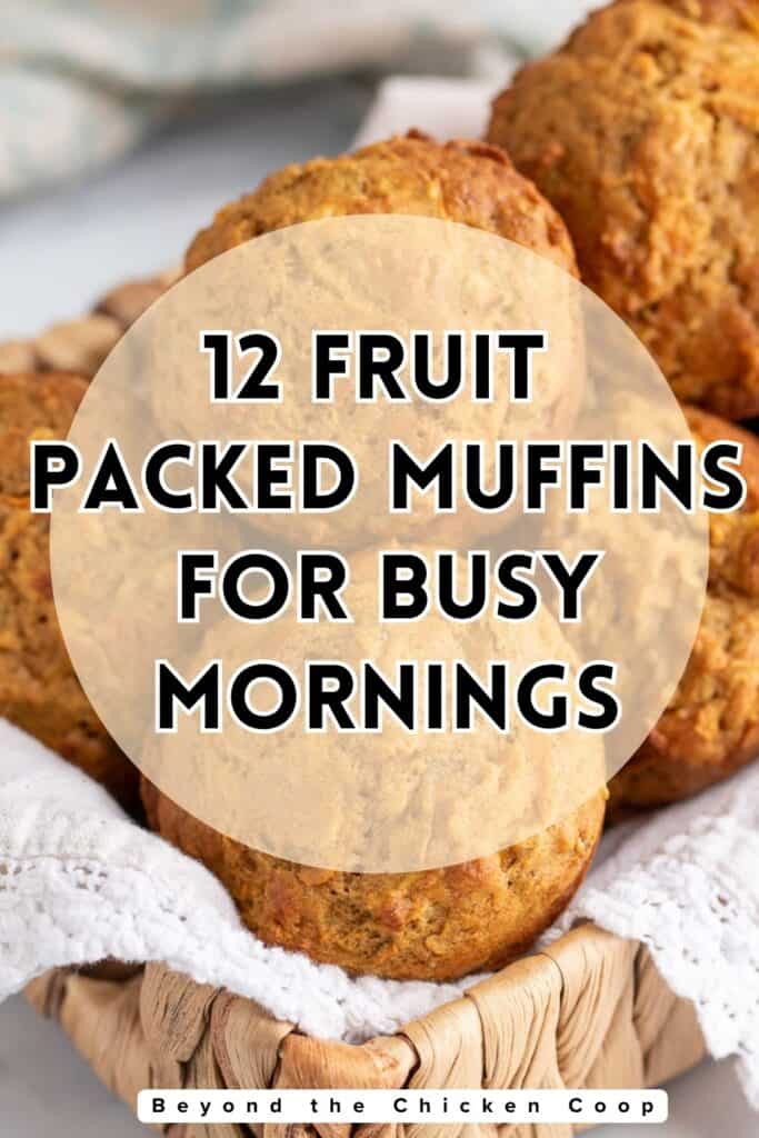 Muffins in a basket.