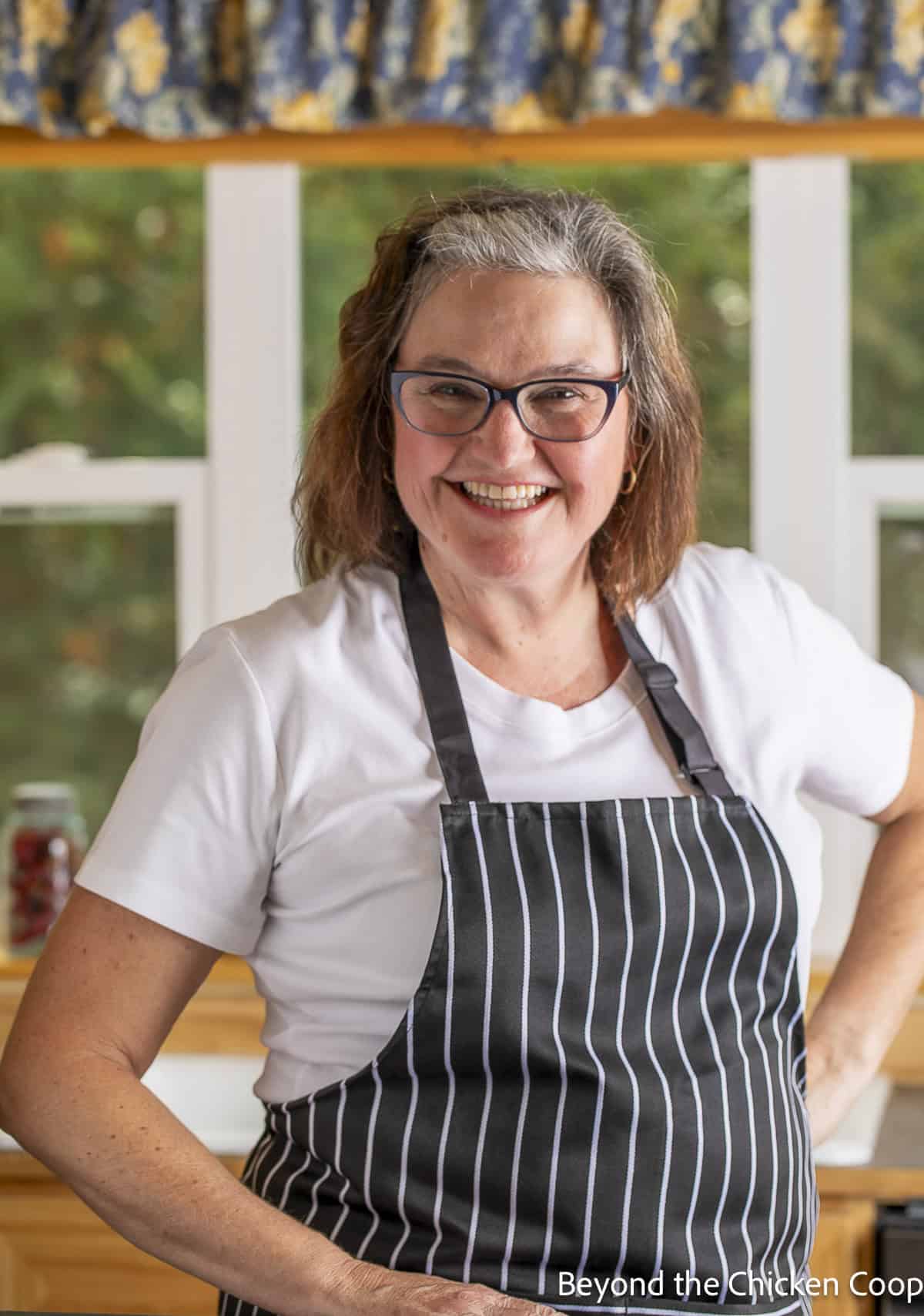 Kathy Berget in her kitchen.