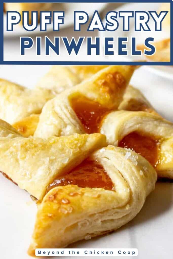 Pinwheels filled with apricot jam.